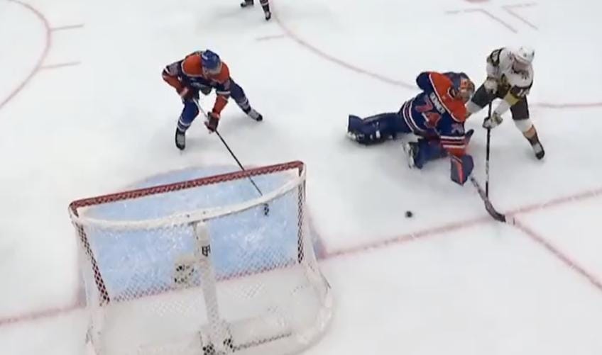 Reilly Smith scores game-winning goal for Vegas Golden Knights with 0.4 seconds left vs Edmonton Oilers in 2025 NHL Playoffs