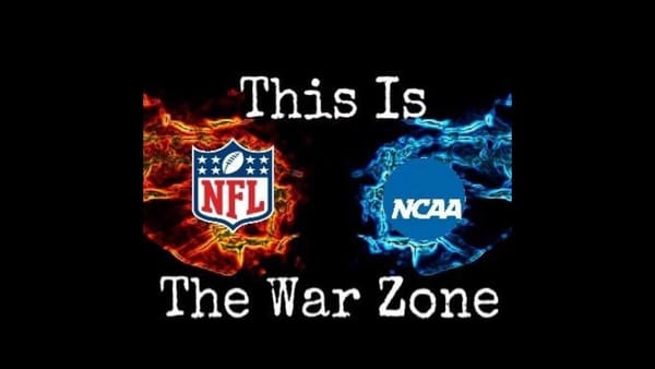 The NFL and college football are locked in an escalating broadcast battle